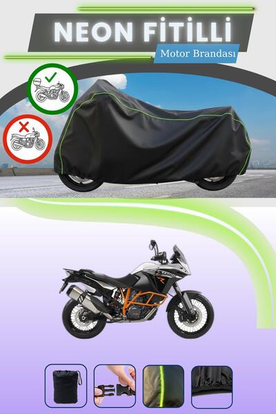 Cemku Shade حقيبة خلفية سوداء متوافقة مع حقيبة نيون متوافقة مع KTM 1190 Adven...