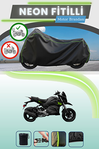 Cemku Shade Siyah Arka Çanta Uyumlu Neon Fitilli Yuki Hammer 50 Uyumlu Motor ...