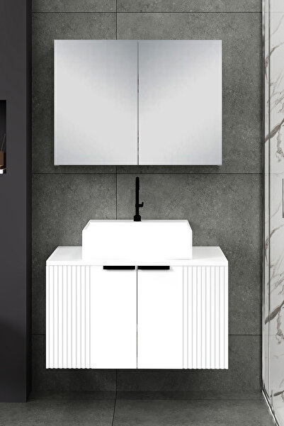 Fly Mobilya %100 Mdf 65 cm Chester Banyo Dolabı