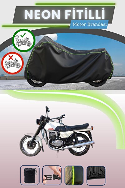 Cemku Shade حقيبة خلفية سوداء متوافقة مع قماش نيون فايتي جاوا 350 توين سبورت ...