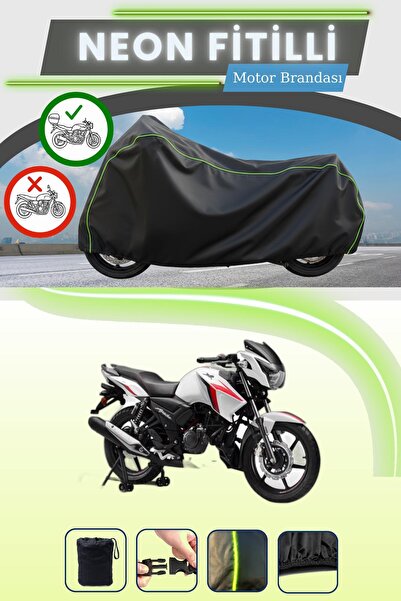 Cemku Shade حقيبة خلفية سوداء متوافقة مع نيون فيتيل تي في إس أباتشي آر تي آر ...