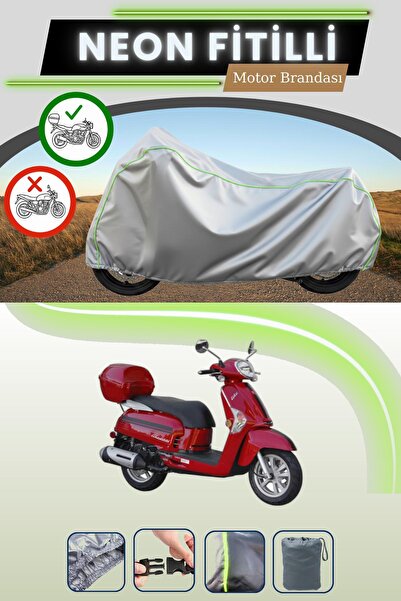 Cemku Shade حقيبة خلفية رمادية متوافقة مع قماش نيون فيتيل كيمكو لايك 200i الم...