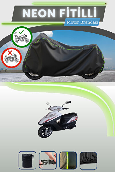 Cemku Shade حقيبة خلفية سوداء متوافقة مع قماش المحرك المتوافق مع Neon Fitilli...