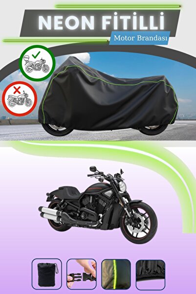 Cemku Shade حقيبة خلفية سوداء متوافقة مع نيون فايتي هارلي ديفيدسون VRSCDX ناي...