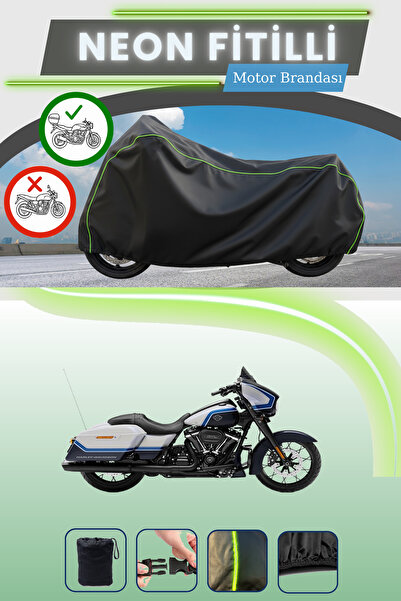 Cemku Shade حقيبة خلفية سوداء متوافقة مع نيون فايتي هارلي ديفيدسون ستريت جلاي...