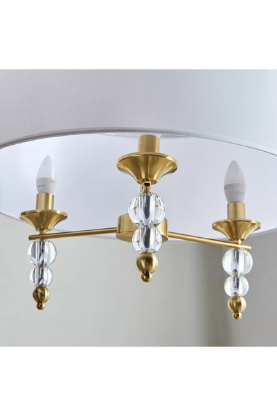 Generic Gem 3-Light Glass Chandelier