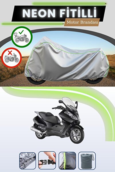 Cemku Shade حقيبة خلفية رمادية متوافقة مع قماش نيون فايتي أبريليا أتلانتيك 50...