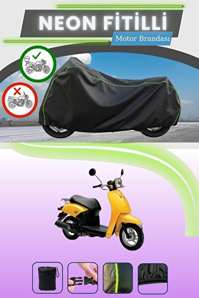 Cemku Shade حقيبة خلفية سوداء متوافقة مع نيون فيتيل هوندا توداي 50 متوافقة مع...