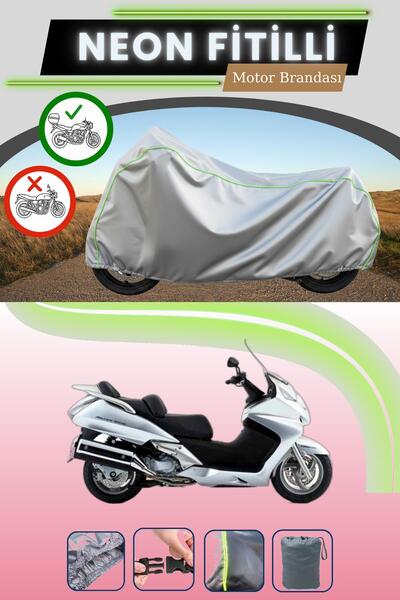 Cemku Shade حقيبة خلفية رمادية متوافقة مع نيون فايتي هوندا FJS 600 سيلفر وينج...