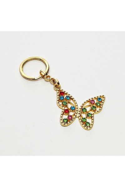 ÜNSA Anahtar Αξεσουάρ για τσάντα μπρελόκ Πολύχρωμο αξεσουάρ μπρελόκ πεταλούδα...