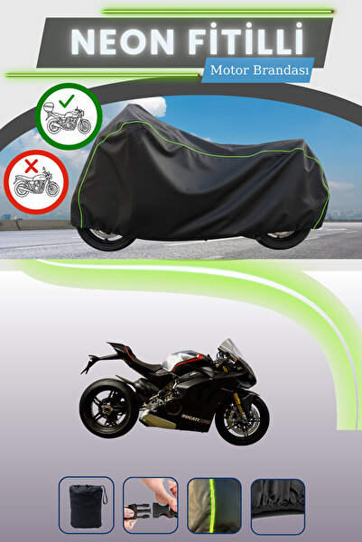 Cemku Shade حقيبة خلفية سوداء متوافقة مع نيون فايتل دوكاتي بانيجالي V4 SP متو...