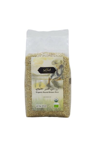 P&Pa Short Organic Brown Rice Abazeer 1kg