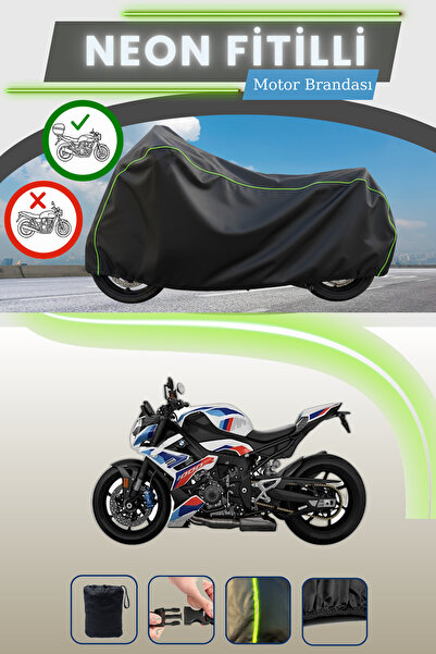 Cemku Shade حقيبة خلفية سوداء متوافقة مع نيون فايتي، متوافقة مع دراجة BMW M 1...