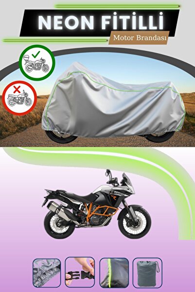 Cemku Shade حقيبة خلفية رمادية متوافقة مع قماش نيون فايتيلاي KTM 1190 Adventu...