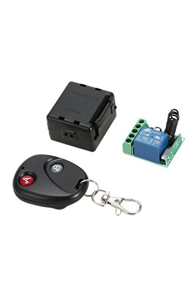 EmAyCenter 433MHz RF Uzaktan Kumanda Seti - 10A Röle Alıcı + 2 Adet Verici Kumanda