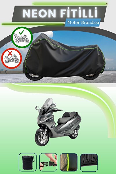 Cemku Shade حقيبة خلفية سوداء متوافقة مع نيون فيتيلي بياجيو إكس إيفو 400 متوا...