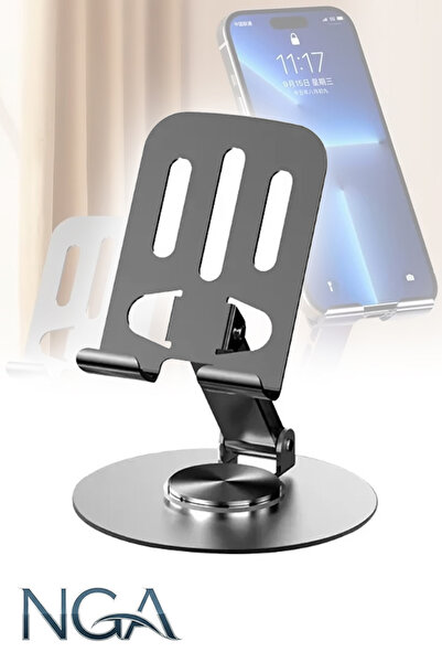 Genel Markalar Metal 360 Derece Dönebilen Telefon Tutucu Ayarlanabilir Masaüs...