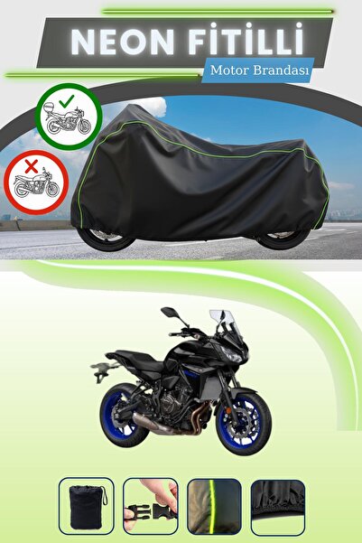 Cemku Shade حقيبة خلفية سوداء متوافقة مع قماش نيون فايتي لياماها تريسر 7 متوا...