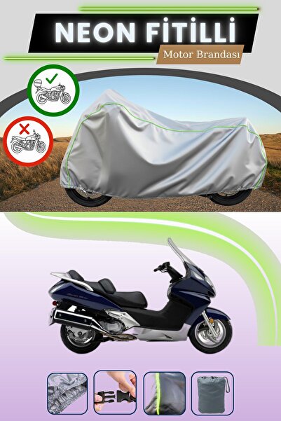 Cemku Shade حقيبة خلفية رمادية متوافقة مع قماش نيون فليتلي هوندا SW T600 المت...