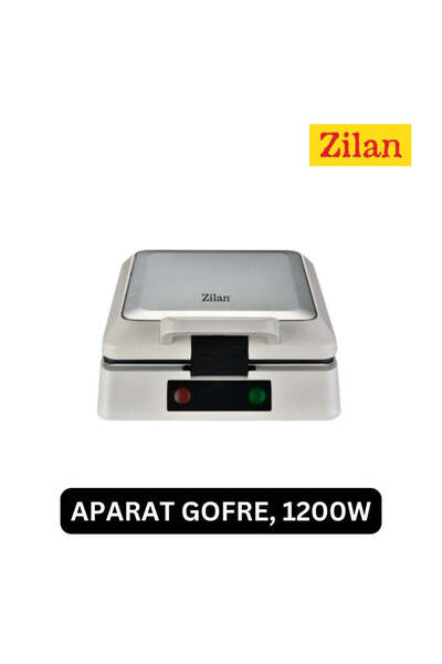 Zilan Waffle Maker - 1200W, Stainless Steel, 4 Slices, LED Indicator, Professional Waffles - ZLN 2939