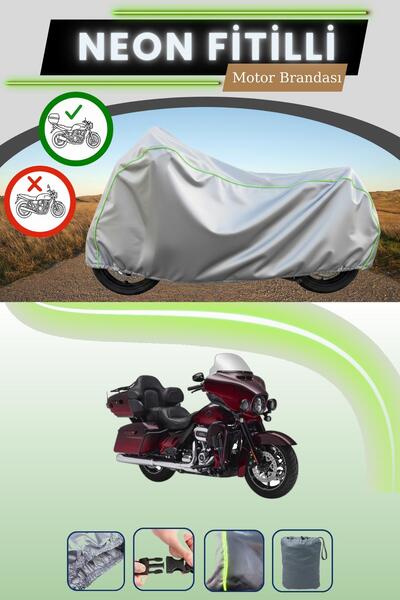 Cemku Shade حقيبة خلفية رمادية متوافقة مع قماش نيون فليتلي من هارلي ديفيدسون ...