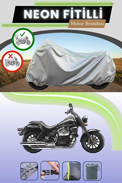 Cemku Shade حقيبة خلفية رمادية متوافقة مع قماش نيون فليتلي RKS Blackster 250i...