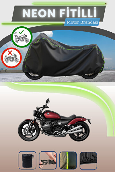 Cemku Shade حقيبة خلفية سوداء متوافقة مع قماش المحرك المتوافق مع نيون فيتيل بي إم دبليو آر 12