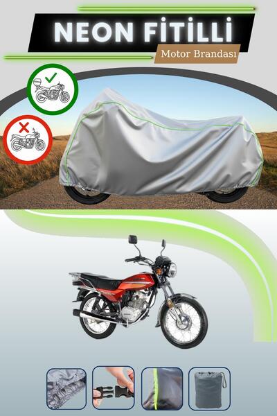 Cemku Shade حقيبة خلفية رمادية متوافقة مع قماش نيون فليتشي هوندا CGL 125 المت...