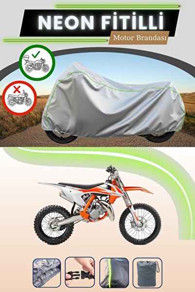 Cemku Shade حقيبة خلفية رمادية متوافقة مع قماش نيون فليتلي KTM 85 SX المتوافق...