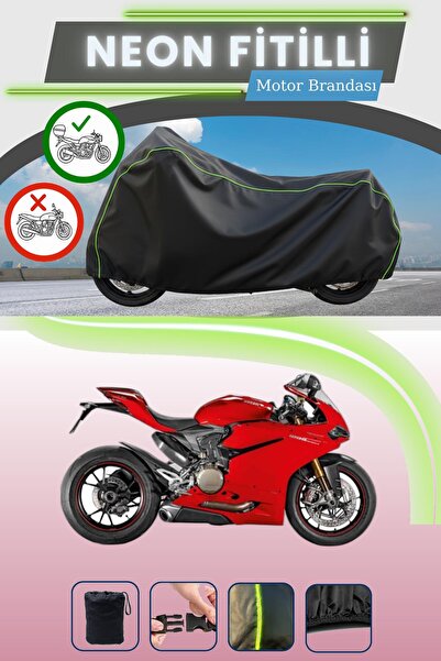 Cemku Shade حقيبة خلفية باللون الأسود النيون قماش مجدّل متوافقة مع دراجة دوكا...