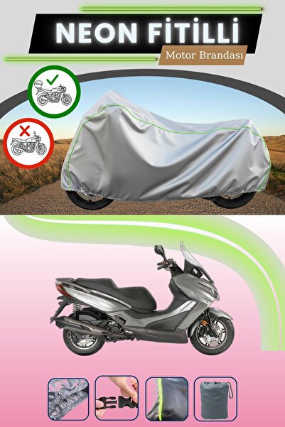 Cemku Shade حقيبة خلفية رمادية متوافقة مع قماش نيون فايتي كيمكو إكس تاون 125i...