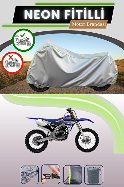 Cemku Shade حقيبة خلفية رمادية متوافقة مع قماش نيون فليتلي ياماها YZ 250 F ال...