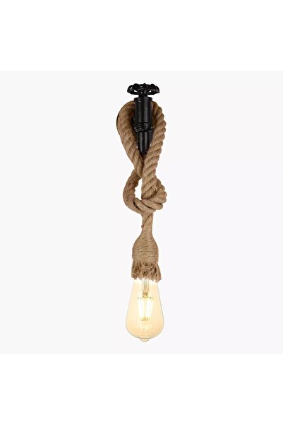 Generic Hummer Rope and Metal Wall Lamp