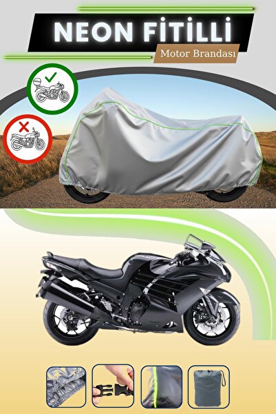 Cemku Shade حقيبة خلفية باللون الرمادي متوافقة مع قماش نيون فليتلي كاواساكي Z...