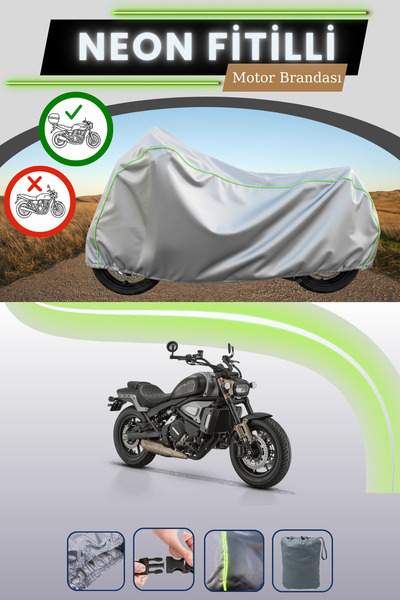 Cemku Shade حقيبة خلفية رمادية متوافقة مع قماش نيون فليت RKS SRV700 المتوافق ...