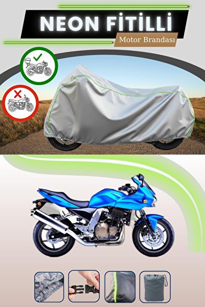 Cemku Shade حقيبة خلفية رمادية متوافقة مع قماش نيون فايتي كاواساكي Z 750 S ال...