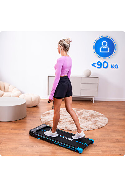 Thunder Electric treadmill, Kindi, 1.25HP, Bluetooth, maximum speed 6km/h, 90kg, transport wheels