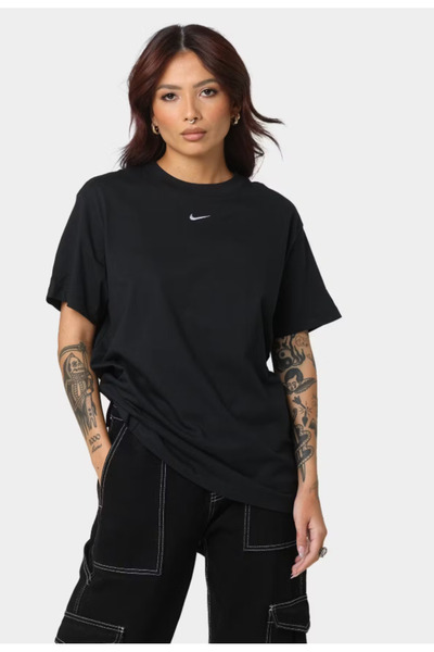 Nike NSW Essential Tee Kadın Oversize Siyah T-Shirt - DN5697-010 (Skysport)