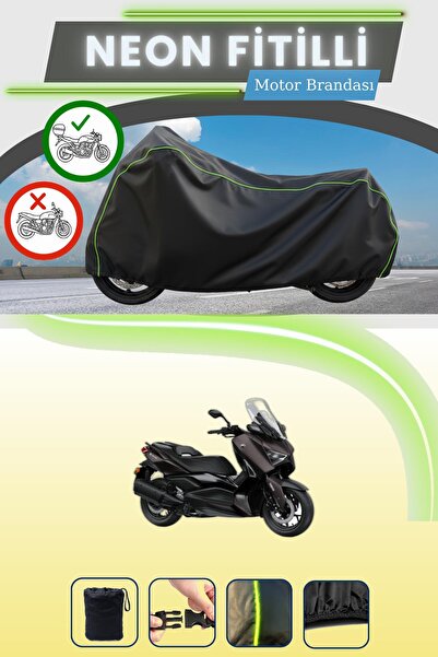 Cemku Shade حقيبة خلفية سوداء متوافقة مع نيون فايتي ياماها X-Max 300 تيك ماكس...