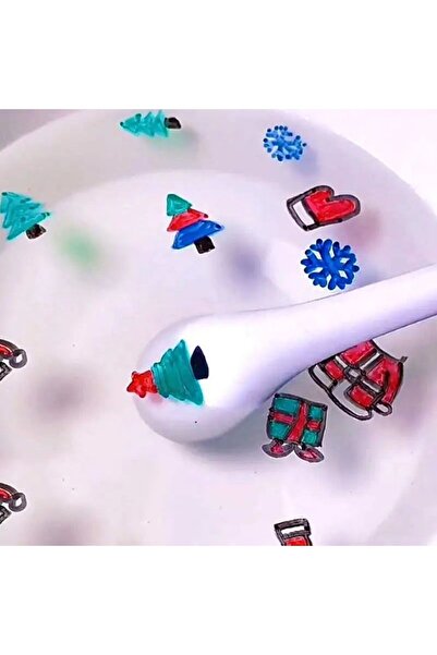 SİNKA Su Boyama Renkli Sihirli Boya Kalemi 5 Adet + Özel Çizim Kaşığı Geliştiri Eğitici