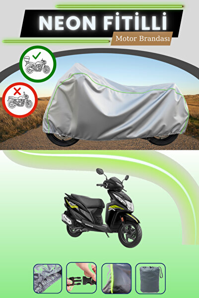 Cemku Shade حقيبة خلفية رمادية اللون متوافقة مع قماش نيون فيتيللي هوندا ديو ا...