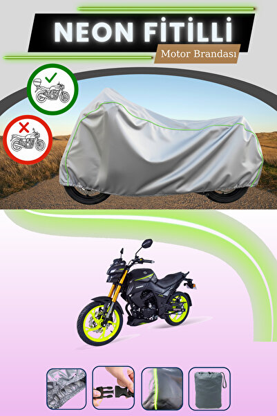 Cemku Shade حقيبة خلفية رمادية متوافقة مع قماش نيون فايتل أورا إم تي 125 المت...