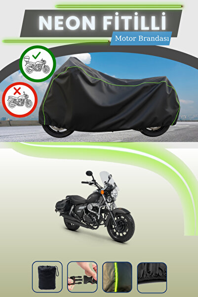 Cemku Shade حقيبة خلفية سوداء متوافقة مع قماش نيون فيتيلي كوبيا سوبرلايت 125 المتوافق مع المحرك