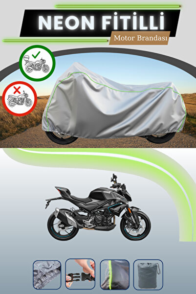 Cemku Shade حقيبة خلفية رمادية متوافقة مع قماش نيون فايتيبل CFmoto 450NK المت...