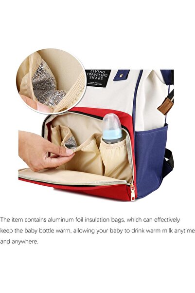 Generic Baby Changing Bag Backpack, Diaper Nappy Bags with Portable Changing Mat for Moms Dads, Thermal Pock