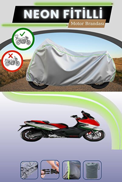 Cemku Shade حقيبة خلفية رمادية متوافقة مع قماش نيون فايتيل جيليرا GP 800 المت...