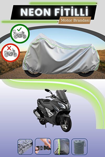 Cemku Shade حقيبة خلفية رمادية متوافقة مع قماش نيون فايتي كيمكو إكسايتنج 400i...