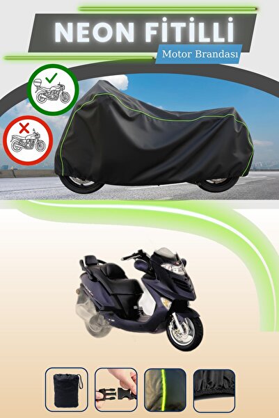 Cemku Shade حقيبة خلفية سوداء متوافقة مع نيون فيتيل كيمكو جراند دينك 150، قما...