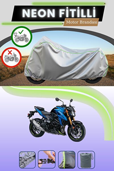 Cemku Shade حقيبة خلفية رمادية متوافقة مع نيون فايتي سوزوكي GSX-S 750 ABS متو...