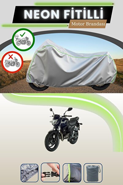 Cemku Shade Gray Neon Corded Fabric Rear Bag Compatible Sym Wolf 125 Compatib...